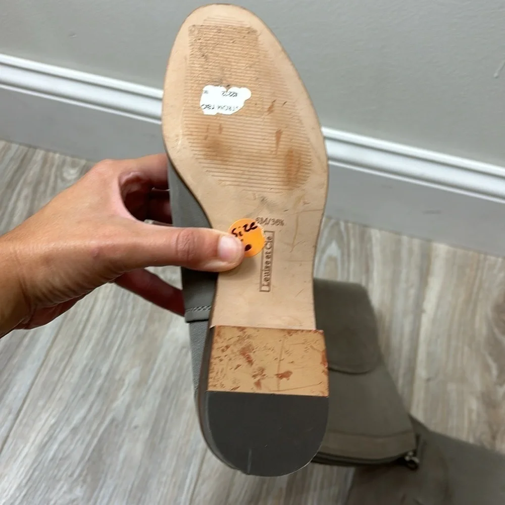Louis Et Cie Vallery gore contrast size 6 suede gray